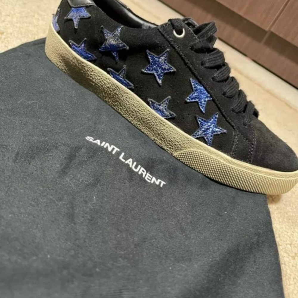 Saint Laurent metallic star low-top sneakers ( IT 38,5 )